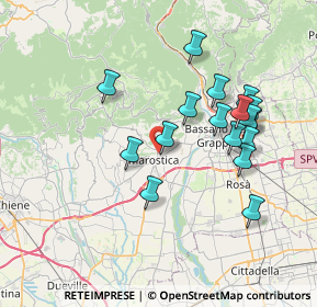 Mappa Via Gianni Cecchini, 36063 Marostica VI, Italia (6.97176)