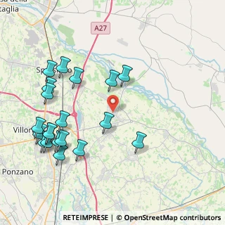Mappa Viale Caccianiga, 31052 Maserada Sul Piave TV, Italia (4.7205)