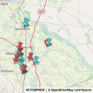 Mappa Viale Caccianiga, 31052 Maserada Sul Piave TV, Italia (5.35667)