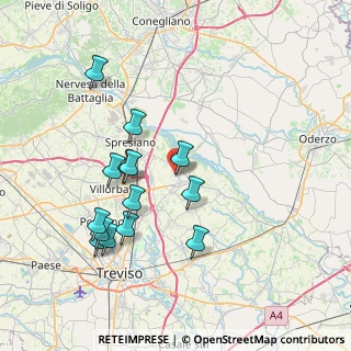 Mappa Viale Caccianiga, 31052 Maserada Sul Piave TV, Italia (7.43)