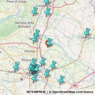 Mappa Viale Caccianiga, 31052 Maserada Sul Piave TV, Italia (10.3745)