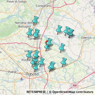 Mappa Viale Caccianiga, 31052 Maserada Sul Piave TV, Italia (7.01)