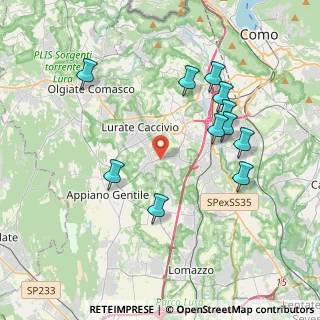 Mappa Via Giuseppe Verdi, 22070 Bulgarograsso CO, Italia (3.88273)