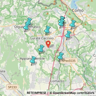 Mappa Via Giuseppe Verdi, 22070 Bulgarograsso CO, Italia (3.95909)