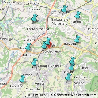 Mappa Via Villanuova, 23892 Bulciago LC, Italia (2.43538)