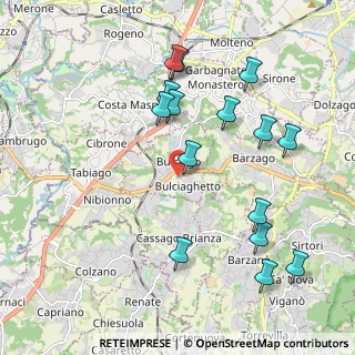 Mappa Via Villanuova, 23892 Bulciago LC, Italia (2.13867)
