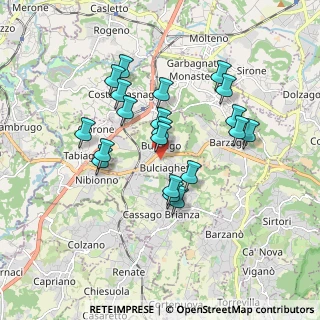 Mappa Via Villanuova, 23892 Bulciago LC, Italia (1.577)