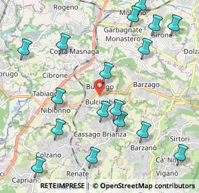 Mappa Via Villanuova, 23892 Bulciago LC, Italia (2.49824)