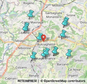 Mappa Via Villanuova, 23892 Bulciago LC, Italia (1.78692)