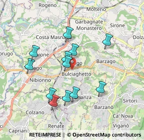 Mappa Via Villanuova, 23892 Bulciago LC, Italia (1.66417)