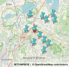 Mappa Via Villanuova, 23892 Bulciago LC, Italia (3.25833)