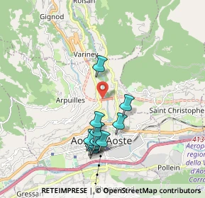 Mappa SS27, 11100 Aosta AO, Italia (1.75091)