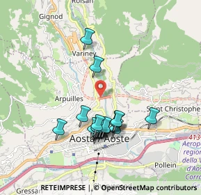 Mappa SS27, 11100 Aosta AO, Italia (1.632)