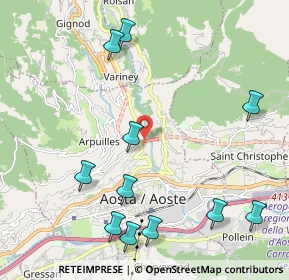 Mappa SS27, 11100 Aosta AO, Italia (2.52636)