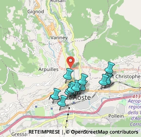Mappa SS27, 11100 Aosta AO, Italia (1.7425)
