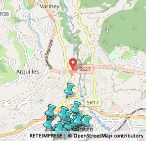Mappa SS27, 11100 Aosta AO, Italia (1.631)