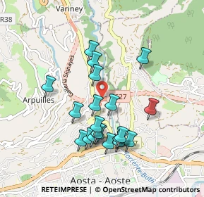 Mappa SS27, 11100 Aosta AO, Italia (0.844)