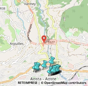 Mappa SS27, 11100 Aosta AO, Italia (1.4025)