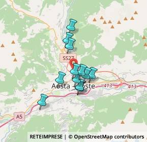 Mappa SS27, 11100 Aosta AO, Italia (2.39667)