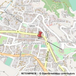 Mappa Via Chanoux Emilio, 27, 11027 Saint-Vincent, Aosta (Valle d'Aosta)