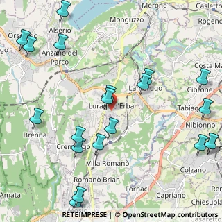Mappa Via Sant'Andrea, 22040 Lurago D'erba CO, Italia (2.7785)