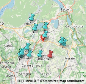 Mappa 23892 Bulciago LC, Italia (6.94769)