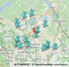 Mappa 23892 Bulciago LC, Italia (7.71688)