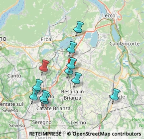 Mappa 23892 Bulciago LC, Italia (6.97091)