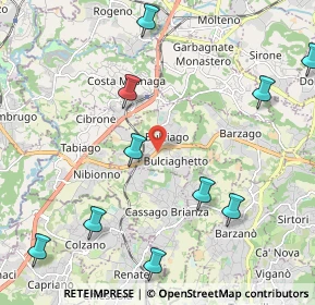 Mappa 23892 Bulciago LC, Italia (2.78455)