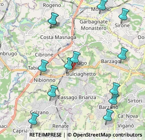 Mappa 23892 Bulciago LC, Italia (2.42462)