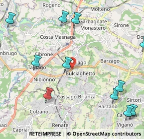 Mappa 23892 Bulciago LC, Italia (3.0025)