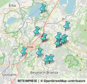 Mappa 23892 Bulciago LC, Italia (3.15231)