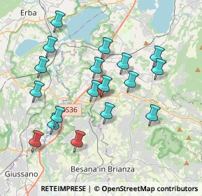 Mappa 23892 Bulciago LC, Italia (3.70778)