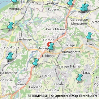 Mappa Via Mongodio, 23895 Nibionno LC, Italia (3.61385)