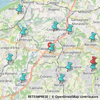 Mappa Via Mongodio, 23895 Nibionno LC, Italia (3.05462)