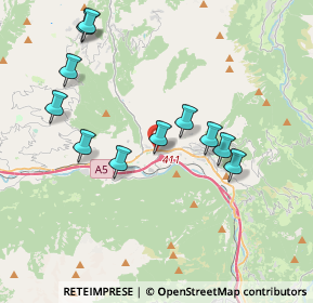 Mappa 11024 Chatillon AO, Italia (3.74364)