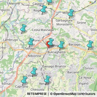 Mappa Via Lombardia, 23892 Bulciago LC, Italia (2.63636)