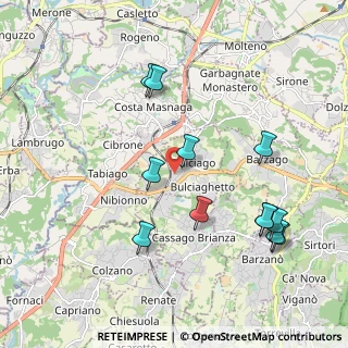 Mappa Via Lombardia, 23892 Bulciago LC, Italia (2.08583)