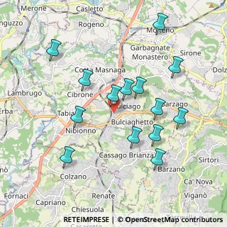 Mappa Via Lombardia, 23892 Bulciago LC, Italia (1.90357)