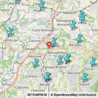 Mappa Via Lombardia, 23892 Bulciago LC, Italia (2.88938)