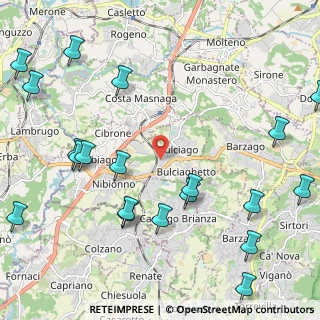 Mappa Via Lombardia, 23892 Bulciago LC, Italia (2.8795)