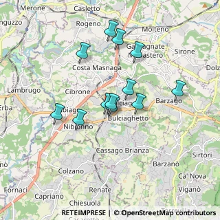 Mappa Via Lombardia, 23892 Bulciago LC, Italia (1.49167)