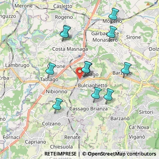 Mappa Via Lombardia, 23892 Bulciago LC, Italia (1.88091)