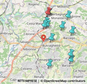 Mappa Via Lombardia, 23892 Bulciago LC, Italia (2.00417)