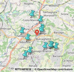 Mappa Via Lombardia, 23892 Bulciago LC, Italia (1.65667)