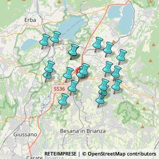Mappa Via Lombardia, 23892 Bulciago LC, Italia (3.0465)