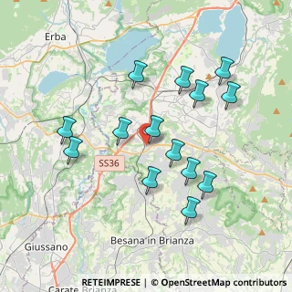 Mappa Via Lombardia, 23892 Bulciago LC, Italia (3.61357)