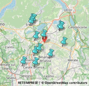 Mappa Via Lombardia, 23892 Bulciago LC, Italia (6.51385)