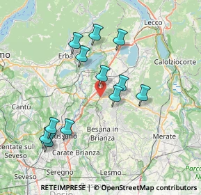 Mappa Via Lombardia, 23892 Bulciago LC, Italia (7.04417)