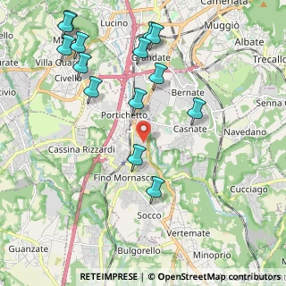 Mappa Via Ticino, 22073 Fino Mornasco CO, Italia (2.40857)